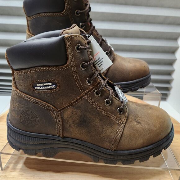 Skechers Steel Toe Work Boots | Women’s Size 10 | Slip-Resistant - Picture 1 of 10